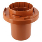 Image du produit : Adaptateur tuile à douille Atemax diamètre Ø 125mm x 120mm couleur Rouge Terracotta Nicoll | ATD12T