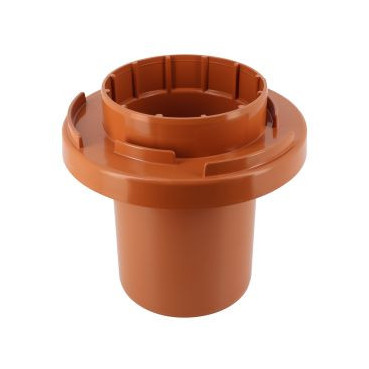 Adaptateur tuile à douille Atemax diamètre Ø 125mm x 120mm couleur Rouge Terracotta Nicoll | ATD12T