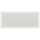 Image du produit : Grille de ventilation à visser ou à coller classique rectangulaire - hauteur 108mm - largeur 254mm couleur Blanc Nicoll | B101