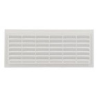 Image du produit : Grille de ventilation à visser ou à coller classique rectangulaire - hauteur 108mm - largeur 254mm couleur Blanc Nicoll | B111