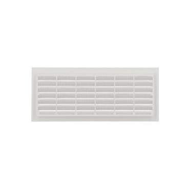 Grille de ventilation à visser ou à coller classique rectangulaire - hauteur 108mm - largeur 254mm couleur Blanc Nicoll | B111