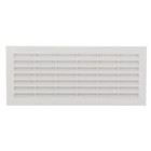 Image du produit : Grille de ventilation à visser ou à coller classique rectangulaire - hauteur 108mm - largeur 254mm couleur Blanc Nicoll | B111