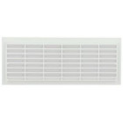 Image du produit : Grille de ventilation à visser ou à coller classique rectangulaire - hauteur 120mm - largeur 299mm couleur Blanc Nicoll | B151