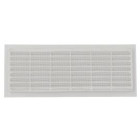 Image du produit : Grille de ventilation à visser ou à coller classique rectangulaire - hauteur 120mm - largeur 299mm couleur Blanc Nicoll | B161