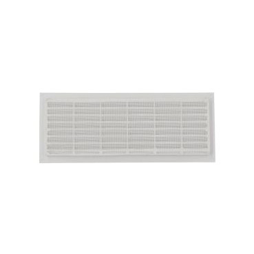 Grille de ventilation à visser ou à coller classique rectangulaire - hauteur 120mm - largeur 299mm couleur Blanc Nicoll | B161