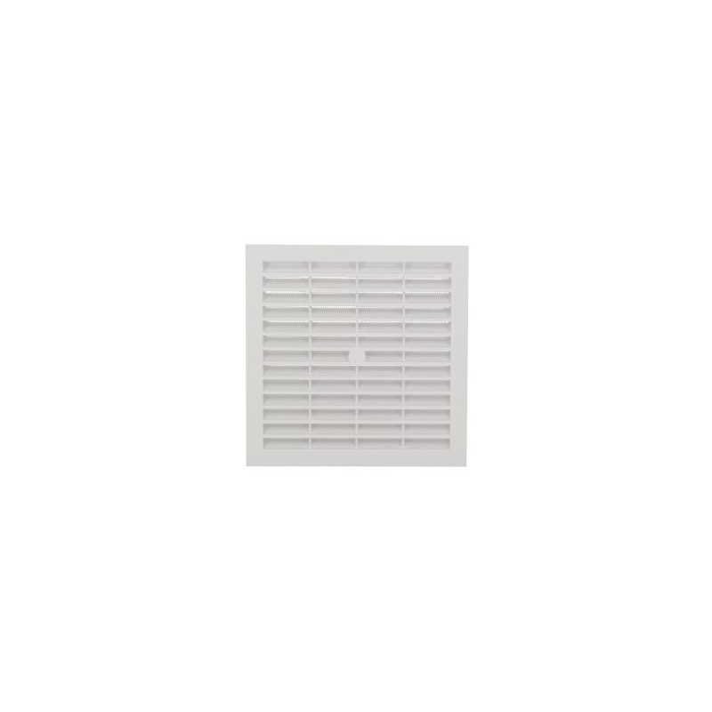 Grille de ventilation à visser ou à coller classique carrée - hauteur 179mm - largeur 179mm couleur Blanc Nicoll | B164