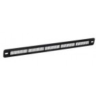 Image du produit : Grille plate pour entrée d'air autoréglable - hauteur 24mm - largeur 4mm - longueur 293mm couleur Noir Nicoll | B1913N