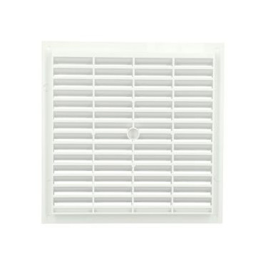 Grille de ventilation à visser ou à coller classique carrée - hauteur 201mm - largeur 201mm couleur Blanc Nicoll | B204