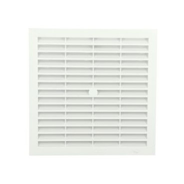 Grille de ventilation à visser ou à coller classique carrée - hauteur 201mm - largeur 201mm couleur Blanc Nicoll | B204