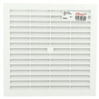 Image du produit : Grille de ventilation à visser ou à coller classique carrée - hauteur 201mm - largeur 201mm couleur Blanc Nicoll | B204