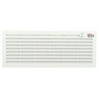 Image du produit : Grille de ventilation à visser ou à coller classique rectangulaire - hauteur 132mm - largeur 338mm couleur Blanc Nicoll | B211