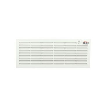 Grille de ventilation à visser ou à coller classique rectangulaire - hauteur 132mm - largeur 338mm couleur Blanc Nicoll | B211