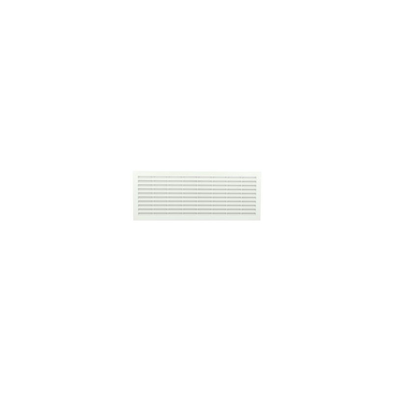 Grille de ventilation à visser ou à coller classique rectangulaire - hauteur 146mm - largeur 376mm couleur Blanc Nicoll | B261