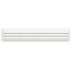 Image du produit : Grille de ventilation à visser ou à coller classique rectangulaire - hauteur 60mm - largeur 305mm couleur Blanc Nicoll | B502D