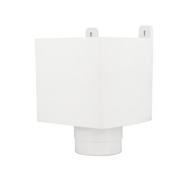 Boîte à eau design de gouttière Ø 100 diamètre Ø 100mm couleur Blanc Nicoll | BAO100B