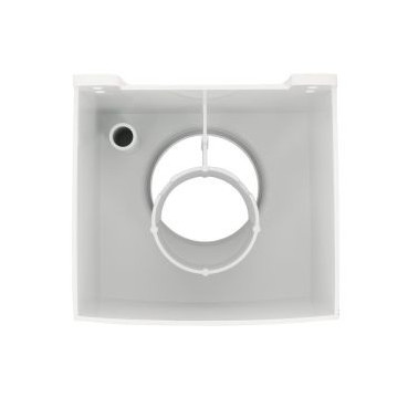 Boîte à eau design de gouttière Ø 100 diamètre Ø 100mm couleur Blanc Nicoll | BAO100B