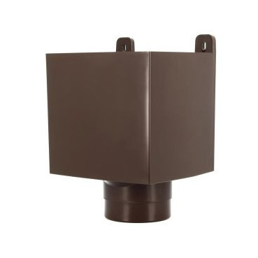 Boîte à eau design de gouttière Ø 100 diamètre Ø 100mm couleur Marron Nicoll | BAO100M