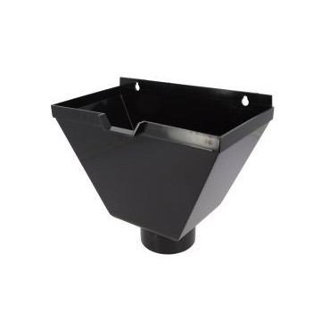 Boîte à eau trapèze de gouttière Ø 100 diamètre Ø 100mm couleur Noir Nicoll | BAO100N-V83