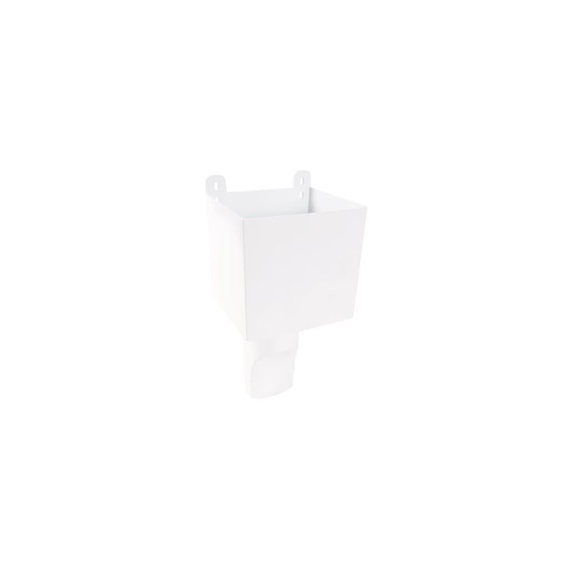 Boîte à eau de gouttière pour descente ovoïde 90x56 couleur Blanc Nicoll | BAO95B