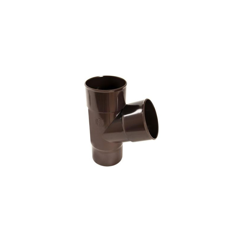 Culotte pour tube de descente esthétique cylindrique Ø 100 diamètre Ø 96mm x 100mm couleur Marron Nicoll | BT16GT1M