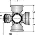 Image du produit : Culot.quadr.ff 67'30/12h 87'30/3h6h9h diamètre Ø 100mm Nicoll | CAM77