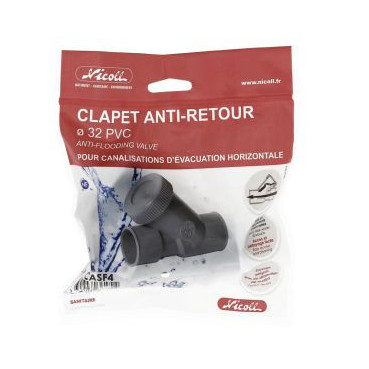 Clapet anti-retour diamètre Ø 32mm Nicoll | CASF4