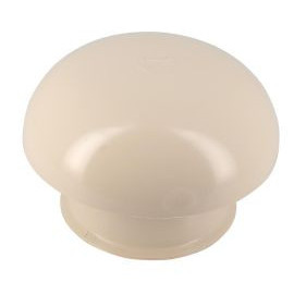 Chapeau de ventilation simple sans moustiquaire diamètre Ø 100mm x 164.5mm couleur Sable Nicoll | CC10S