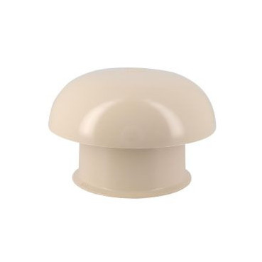 Chapeau de ventilation simple avec moustiquaire diamètre Ø 100mm x 164.5mm couleur Sable Nicoll | CC10SM