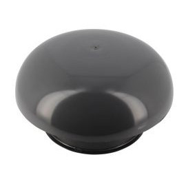 Chapeau de ventilation simple sans moustiquaire diamètre Ø 160mm x 259mm couleur Gris anthracite Nicoll | CC16