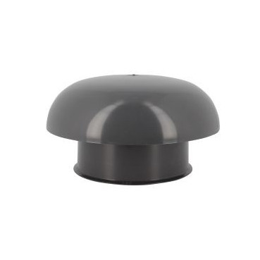 Chapeau de ventilation simple sans moustiquaire diamètre Ø 160mm x 259mm couleur Gris anthracite Nicoll | CC16