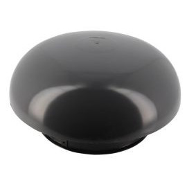 Chapeau de ventilation simple sans moustiquaire diamètre Ø 200mm x 310mm couleur Gris anthracite Nicoll | CC20