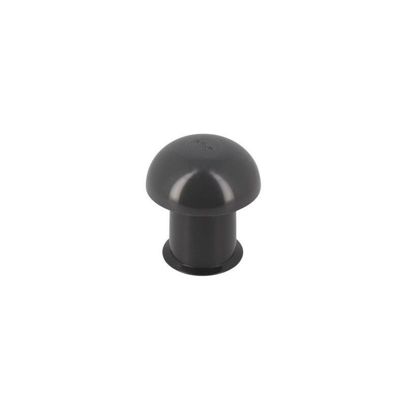 Chapeau de ventilation simple sans moustiquaire diamètre Ø 40mm x 80mm couleur Gris anthracite Nicoll | CC4