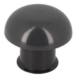 Chapeau de ventilation simple sans moustiquaire diamètre Ø 50mm x 80mm couleur Gris anthracite Nicoll | CC5