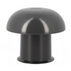 Image du produit : Chapeau de ventilation simple avec moustiquaire diamètre Ø 50mm x 108mm couleur Gris anthracite Nicoll | CC5M