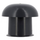 Image du produit : Chapeau de ventilation simple sans moustiquaire diamètre Ø 63mm x 108mm couleur Gris anthracite Nicoll | CC6