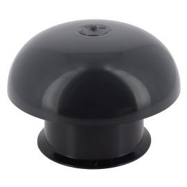 Chapeau de ventilation simple sans moustiquaire diamètre Ø 75mm x 138.5mm couleur Gris anthracite Nicoll | CC7