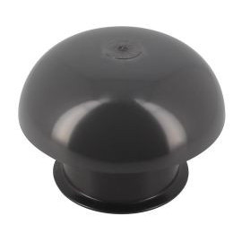 Chapeau de ventilation simple avec moustiquaire diamètre Ø 75mm x 138.5mm couleur Gris anthracite Nicoll | CC7M