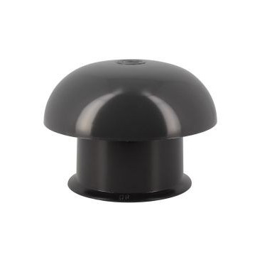 Chapeau de ventilation simple sans moustiquaire diamètre Ø 80mm x 138.5mm couleur Gris anthracite Nicoll | CC8