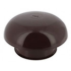 Image du produit : Chapeau de ventilation simple sans moustiquaire diamètre Ø 125mm x 204mm couleur Marron Nicoll | CCT12