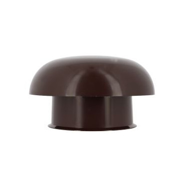 Chapeau de ventilation simple sans moustiquaire diamètre Ø 125mm x 204mm couleur Marron Nicoll | CCT12