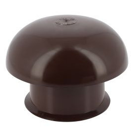 Chapeau de ventilation simple sans moustiquaire diamètre Ø 80mm x 138.5mm couleur Marron Nicoll | CCT8