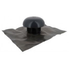 Image du produit : Chapeau de ventilation avec collerette d'étenchéité avec moustiquaire diamètre Ø 100mm - largeur 165mm - longueur 400mm couleur Gris anthracite Nicoll | CD10M