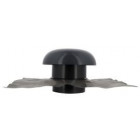 Image du produit : Chapeau de ventilation avec collerette d'étenchéité sans moustiquaire diamètre Ø 160mm - largeur 257mm - longueur 500mm couleur Gris anthracite Nicoll | CD16