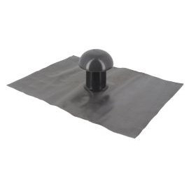 Chapeau de ventilation avec collerette d'étenchéité sans moustiquaire diamètre Ø 40mm - largeur 80mm - longueur 350mm couleur Gris anthracite Nicoll | CD4