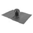 Image du produit : Chapeau de ventilation avec collerette d'étenchéité sans moustiquaire diamètre Ø 40mm - largeur 80mm - longueur 350mm couleur Gris anthracite Nicoll | CD4