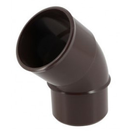 Coude pour tube de descente cylindrique Ø 50 diamètre Ø 50mm couleur Marron Nicoll | CJ4GTM