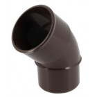 Image du produit : Coude pour tube de descente cylindrique Ø 50 diamètre Ø 50mm couleur Marron Nicoll | CJ4GTM