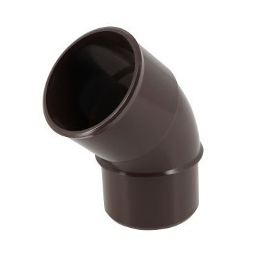 Coude pour tube de descente cylindrique Ø 50 diamètre Ø 50mm couleur Marron Nicoll | CJ4GTM