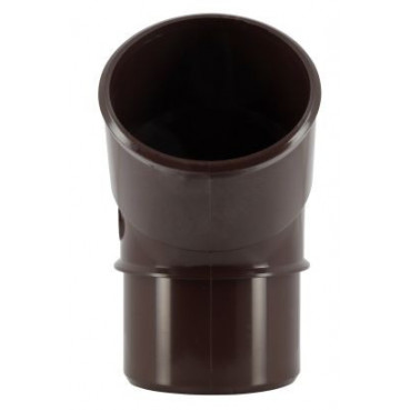 Coude pour tube de descente cylindrique Ø 50 diamètre Ø 50mm couleur Marron Nicoll | CJ4GTM