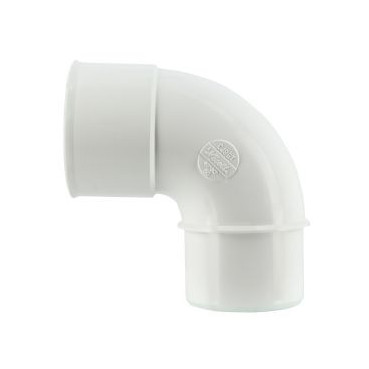 Coude pour tube de descente cylindrique Ø 50 diamètre Ø 50mm couleur Blanc Nicoll | CJ8GTB